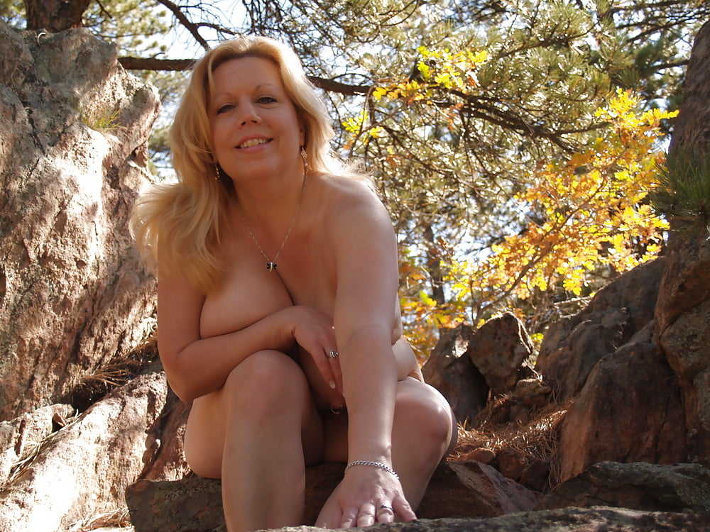 Mature BBW Wife, Naked in The Hills, Then & Now