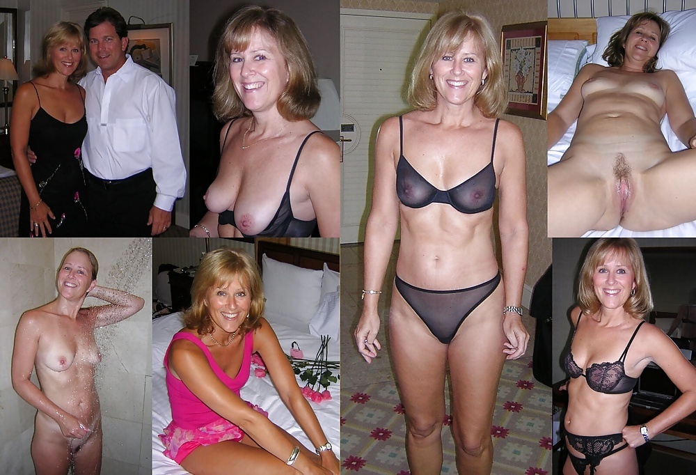 Dressed and undressed wives milf housewives