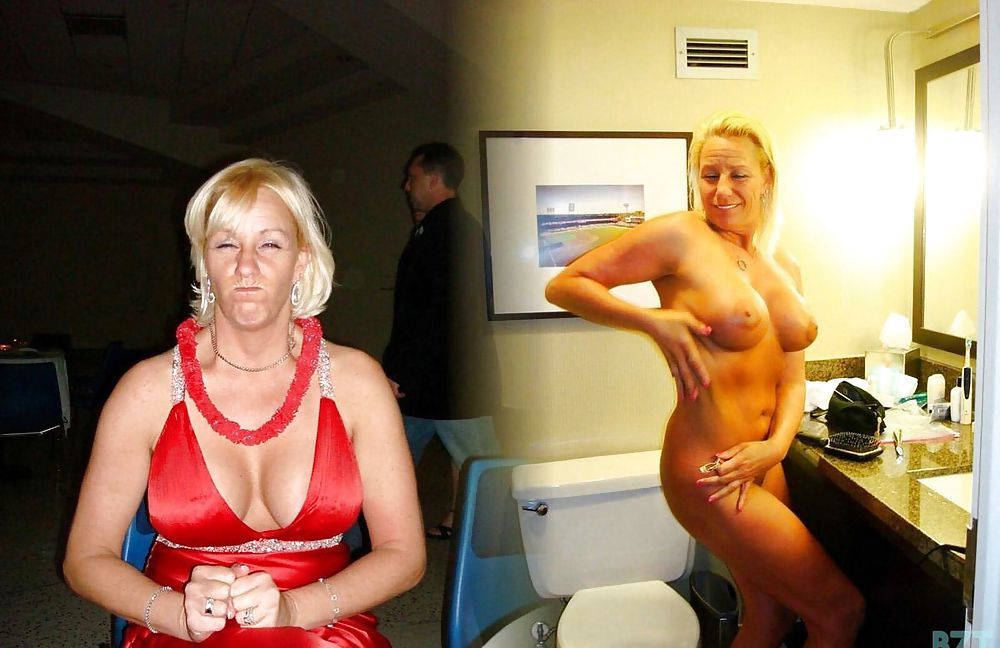 Dressed and undressed wives milf housewives